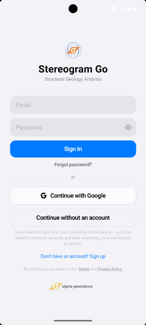 Figure 3.1: The sign-in screen.