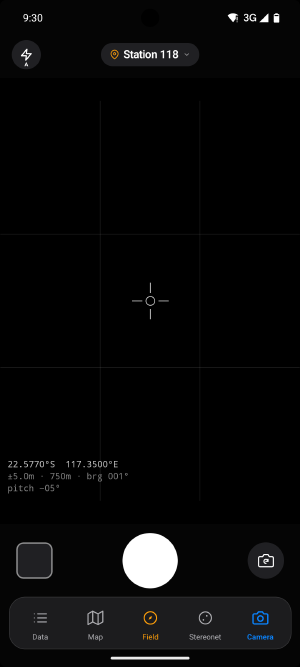Figure 9.1: The viewfinder with its sensor strip.